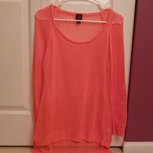 2b Bebe sweater coral orange size large